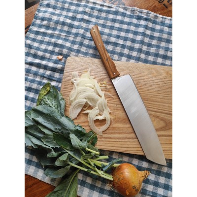 Couteau éminceur en chêne, fait à la main, artisanalement, à Strasbourg