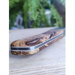 Couteau éminceur en hêtre échauffé, fabriqué à la main, artisanalement, dans mon atelier à Strasbourg