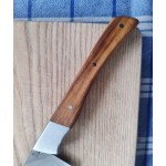 Couteau éminceur en olivier, fabriqué à la main, artisanalement, dans mon atelier à Strasbourg