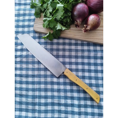 Couteau éminceur en buis, fabriqué à la main, artisanalement, dans mon atelier à Strasbourg